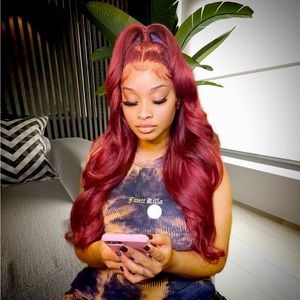 This is a 26 inch Frontal wig , all wigs come style. 100% Human Hair